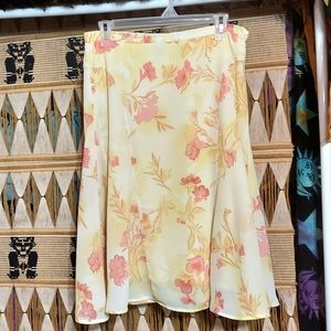 B. Moss Floral Midi Skirt